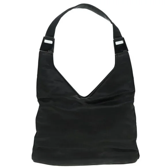 GUCCI Tote Bag Nylon Black Auth ti2101 - Picture 15 of 16